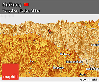 Political Panoramic Map of Neikeng