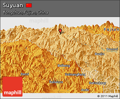 Political Panoramic Map of Suyuan