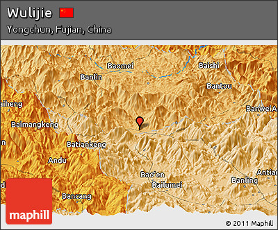 Political Panoramic Map of Wulijie