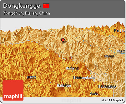 Political Panoramic Map of Dongkengge