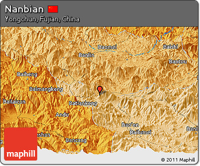 Political Panoramic Map of Nanbian