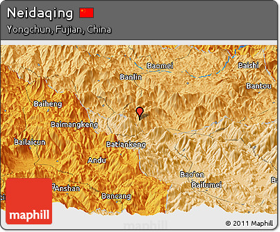 Political Panoramic Map of Neidaqing