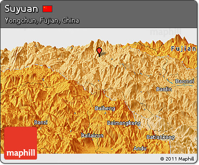 Political Panoramic Map of Suyuan