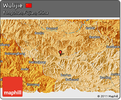 Political Panoramic Map of Wulijie