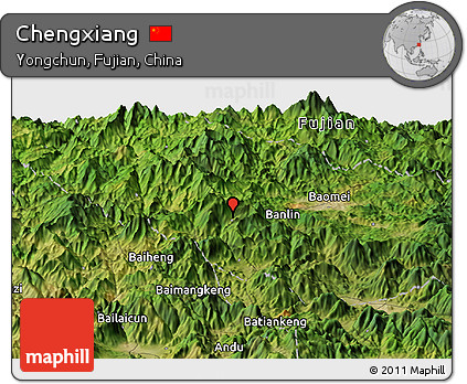 Satellite Panoramic Map of Chengxiang