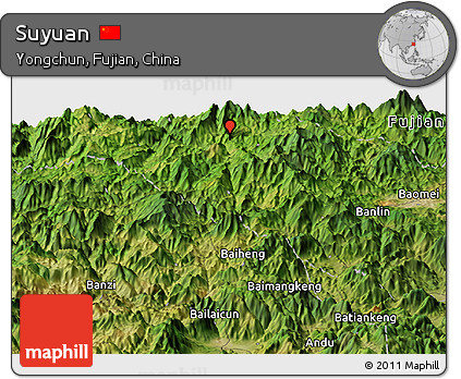 Satellite Panoramic Map of Suyuan