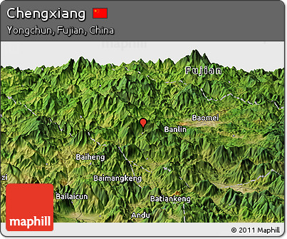 Satellite Panoramic Map of Chengxiang