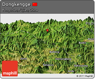 Satellite Panoramic Map of Dongkengge