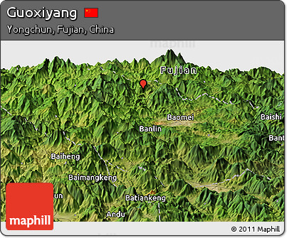 Satellite Panoramic Map of Guoxiyang