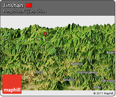 Satellite Panoramic Map of Jinshan