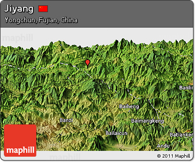 Satellite Panoramic Map of Jiyang