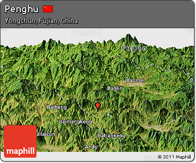 Satellite Panoramic Map of Penghu