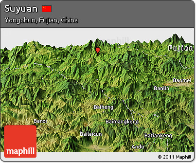 Satellite Panoramic Map of Suyuan
