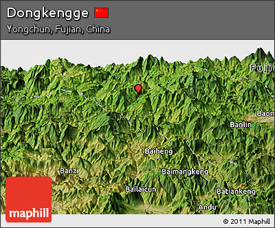 Satellite Panoramic Map of Dongkengge