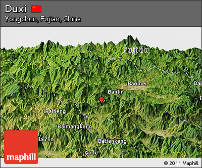 Satellite Panoramic Map of Duxi