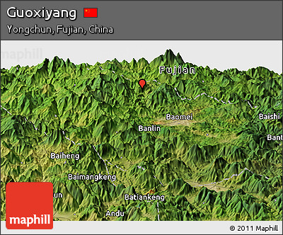 Satellite Panoramic Map of Guoxiyang