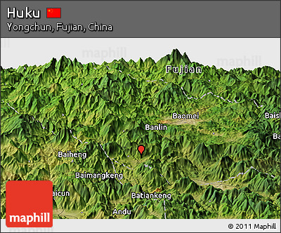 Satellite Panoramic Map of Huku