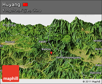 Satellite Panoramic Map of Huyang