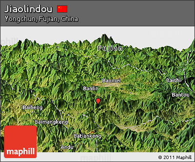 Satellite Panoramic Map of Jiaolindou