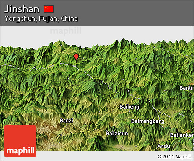 Satellite Panoramic Map of Jinshan
