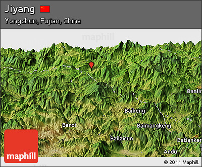 Satellite Panoramic Map of Jiyang