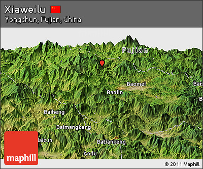 Satellite Panoramic Map of Xiaweilu