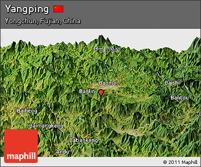 Satellite Panoramic Map of Yangping