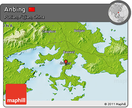 Physical 3D Map of Anbing