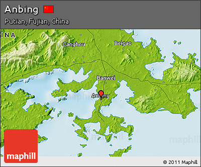 Physical 3D Map of Anbing