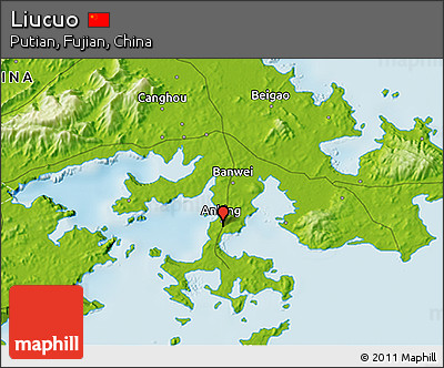 Physical 3D Map of Liucuo