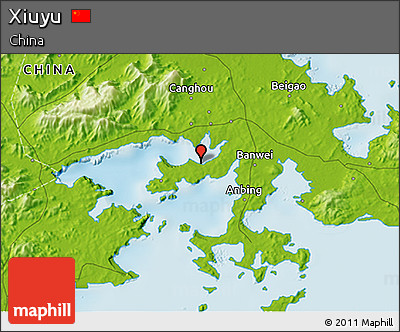 Physical 3D Map of Xiuyu