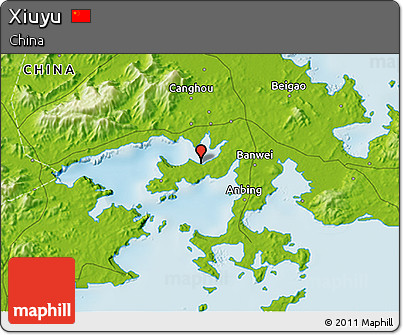 Physical 3D Map of Xiuyu