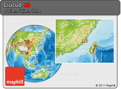 Physical Location Map of Liucuo