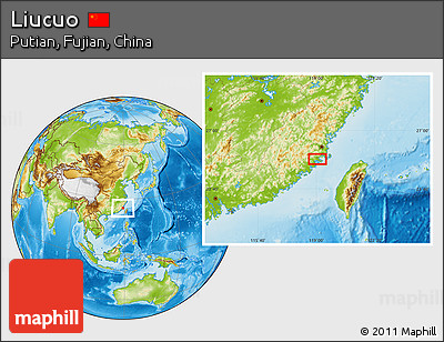 Physical Location Map of Liucuo
