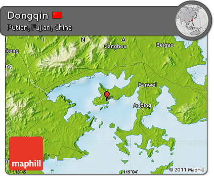 Physical Map of Dongqin