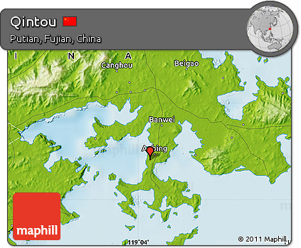 Physical Map of Qintou