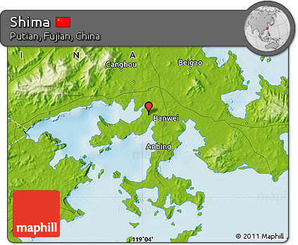 Physical Map of Shima