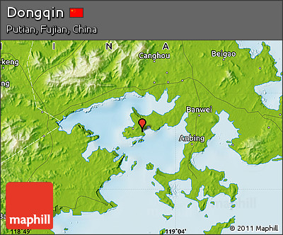 Physical Map of Dongqin