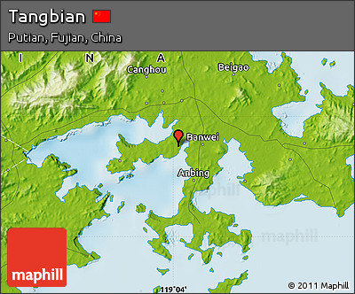 Physical Map of Tangbian