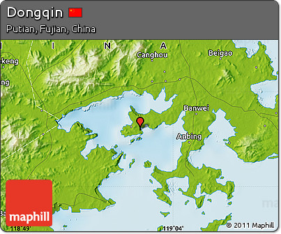 Physical Map of Dongqin