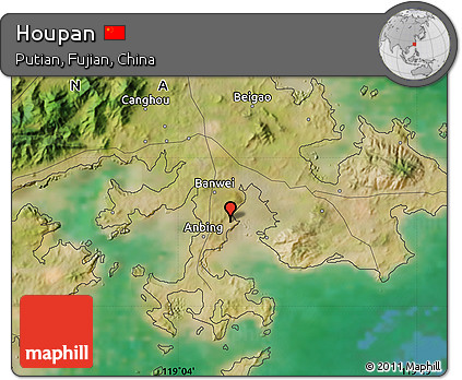 Satellite Map of Houpan