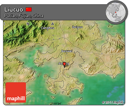 Satellite Map of Liucuo