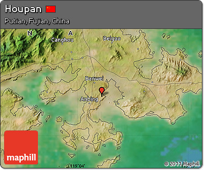 Satellite Map of Houpan