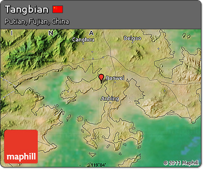 Satellite Map of Tangbian