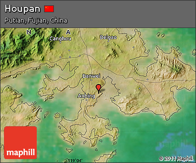Satellite Map of Houpan