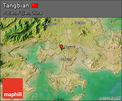 Satellite Map of Tangbian