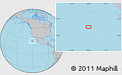 Gray Location Map of the area around 25° 22' 6" N, 120° 37' 30" W