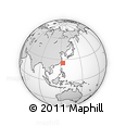 Outline Map of the Area around 25° 22' 6" N, 123° 19' 29" E, rectangular outline