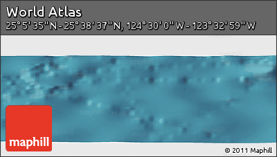 Satellite Panoramic Map of the Area around 25° 22' 6" N, 124° 1' 30" W
