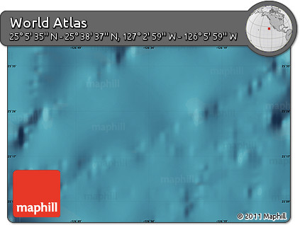 Satellite Map of the Area around 25° 22' 6" N, 126° 34' 29" W